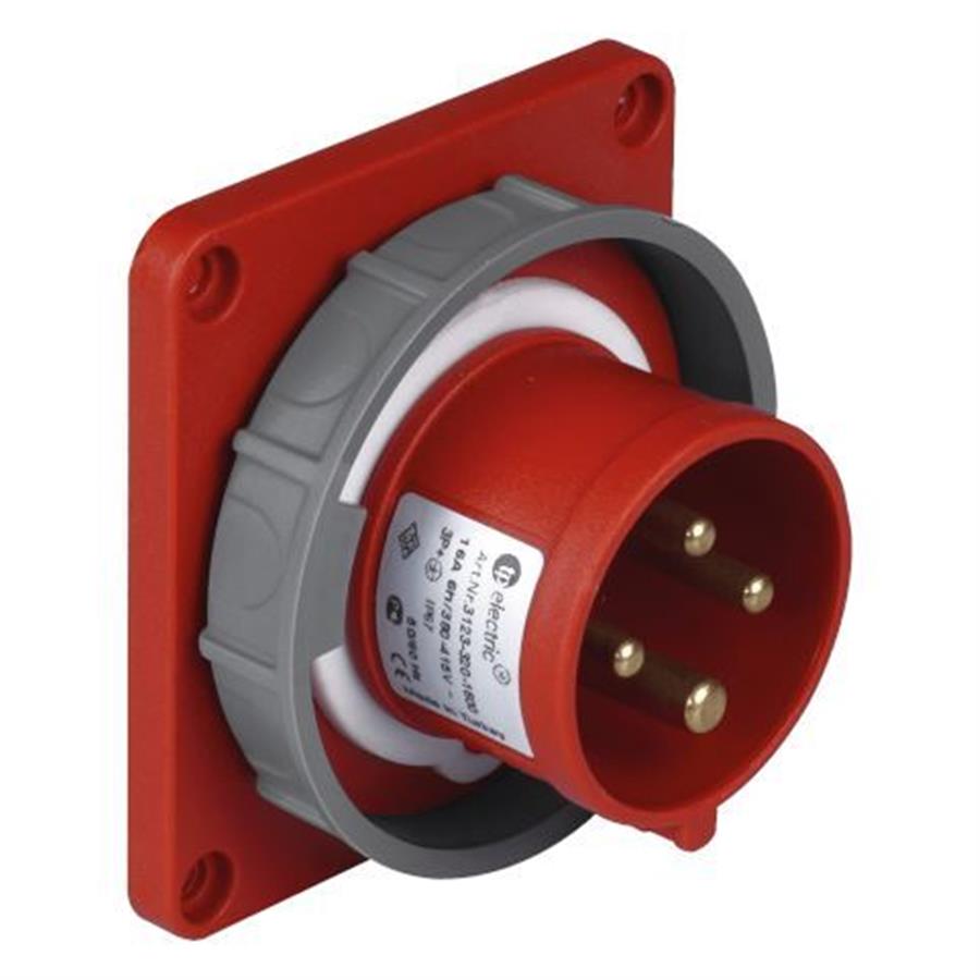 TP ELEKTRİK TP-3123-320-1600 Makine Fişi (düz) (83x90)