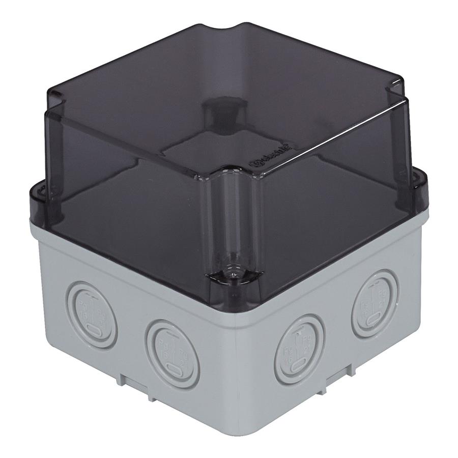 TP ELEKTRİK TP-3310-223-0100 110x110x100 (8 çıkışlı) - Derin - Şeffaf - Vidalı