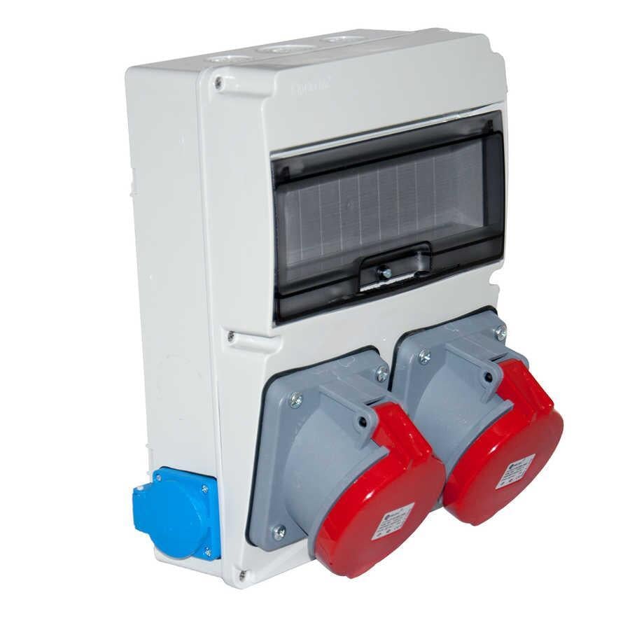 TP ELEKTRİK TP-3320-002-7700 IP 44 Makine Prizi (5x32A) ön (2) + Pano Prizi (1x