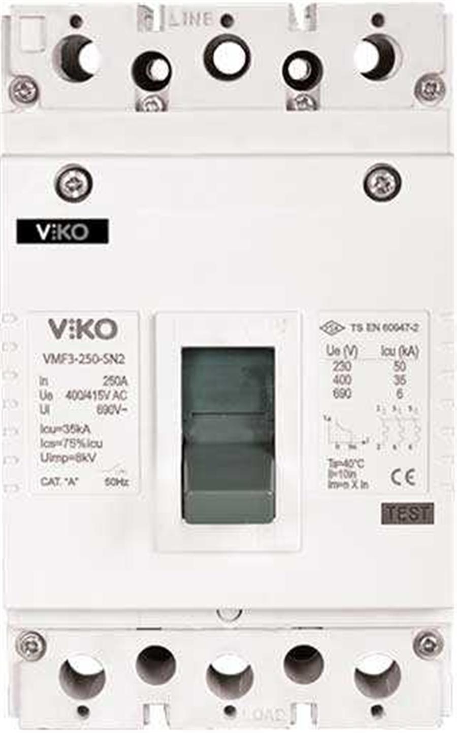 VİKO VKVMF2-80-SN2 Viko 3X80A 35kA Kompakt Şartel  (VMF2-8