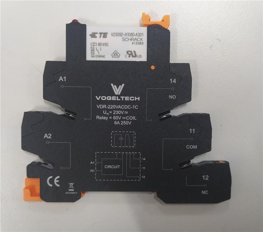 VOGELTECH V020223230-S VGT-SCE-230V-1C PLC RÖLE 230V AC/DC Röle+Soket Tkm