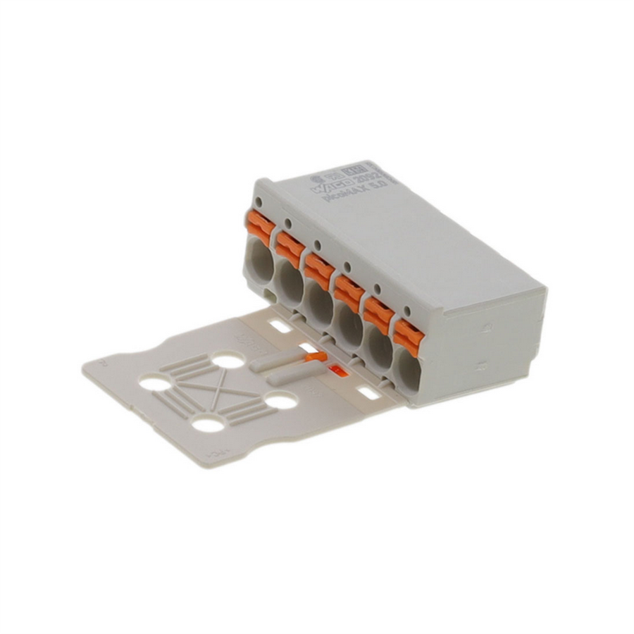 WAGO WAGO-2092-1106 2.5mm2 6 Kutuplu Dişi Konnektör Kavrama Plakalı