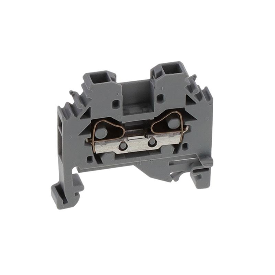 WAGO WAGO-281-101 2 iletkenli geçiş klemensi; 4 mm² gri DIN-ray 35 x
