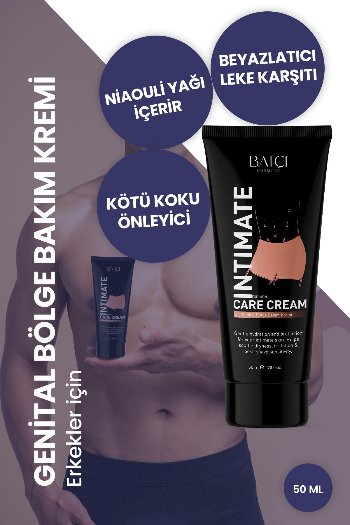 Erkekler için Genital Enfeksiyon Giderici ve Koku Önleyici Nioli Yağı İçerikli Krem 50 ml