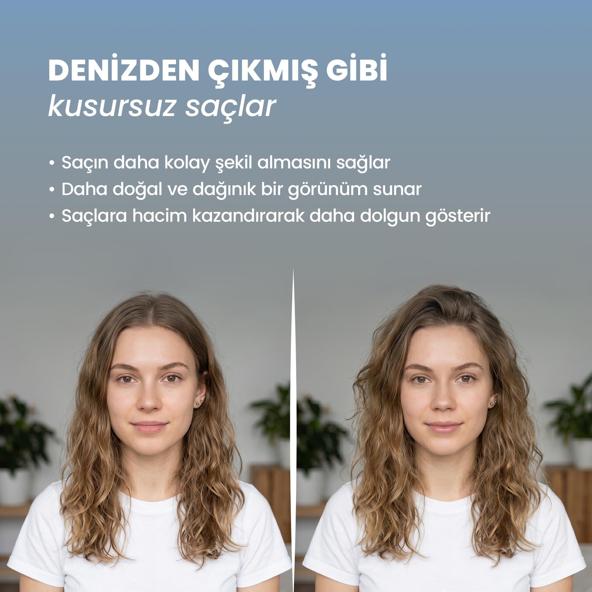 Hacim Ve Dolgunluk Veren Deniz Tuzu Saç Spreyi 200 ml