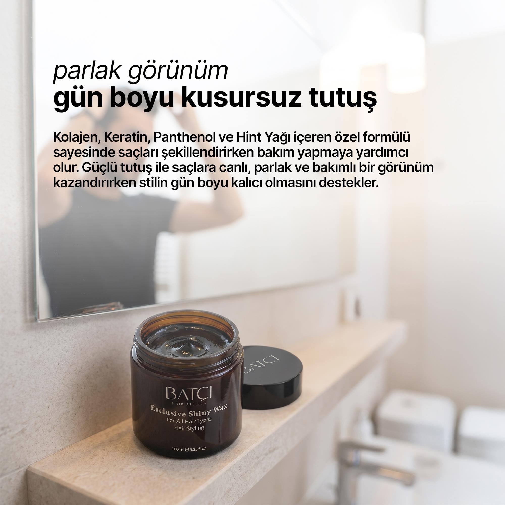 Işıltılı ve Gün Boyu Kalıcı Parlak Wax 100 ML