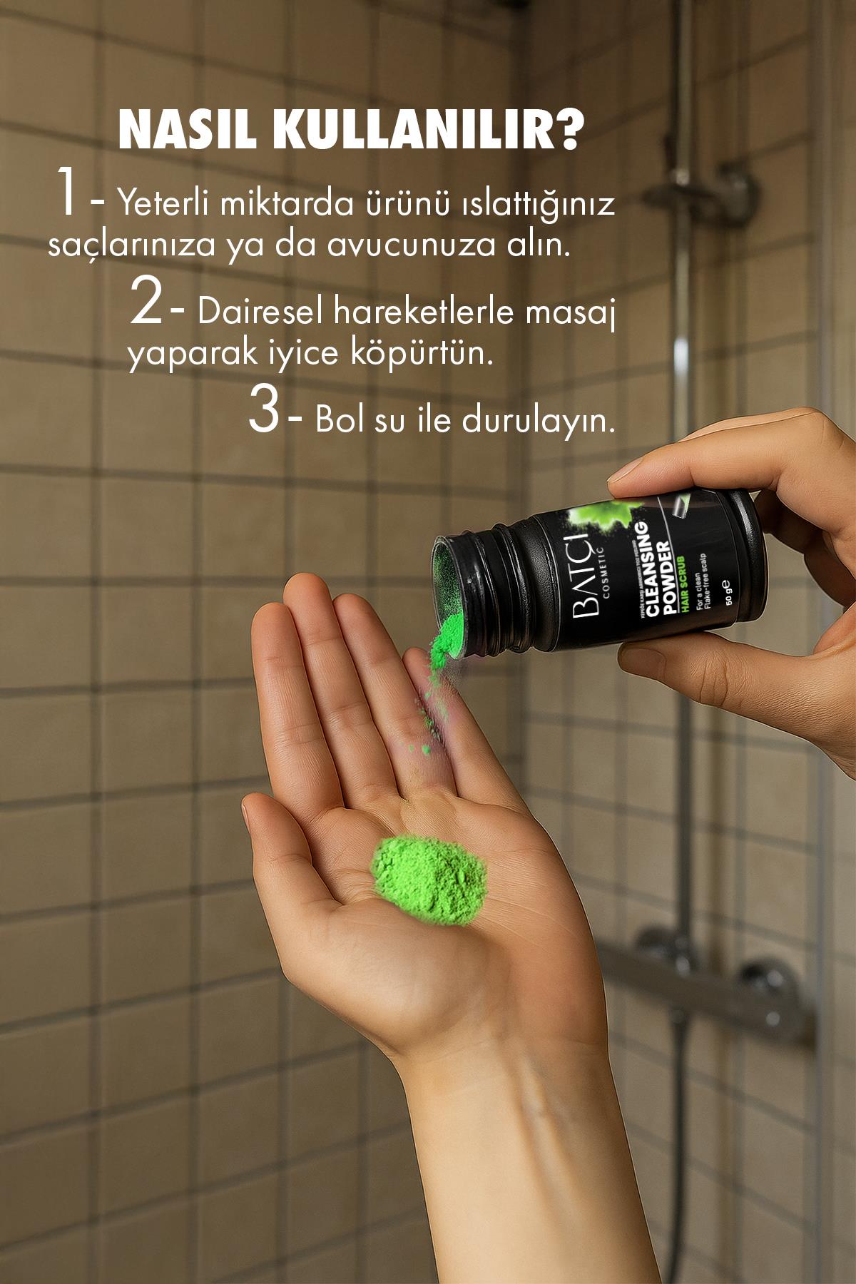 Kepeğe Karşı Arındırıcı Saç Derisini Temizleyen ve Ferahlatan Toz Saç Peelingi 50g