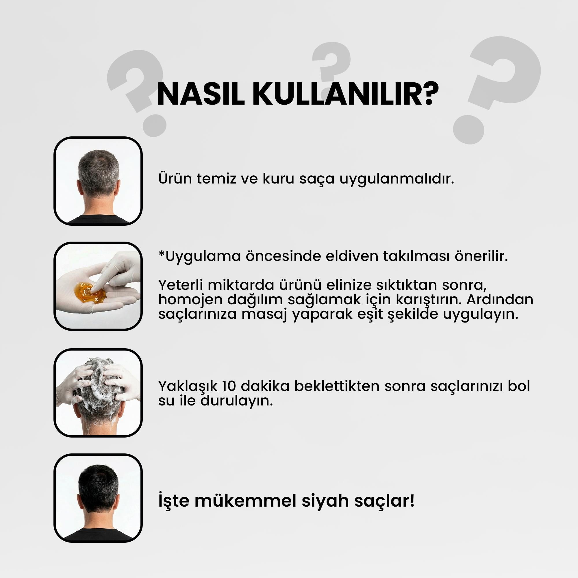 Saç Siyahlaştıran Anında Etkili Beyaz Kapatıcı Şampuan 350 Ml