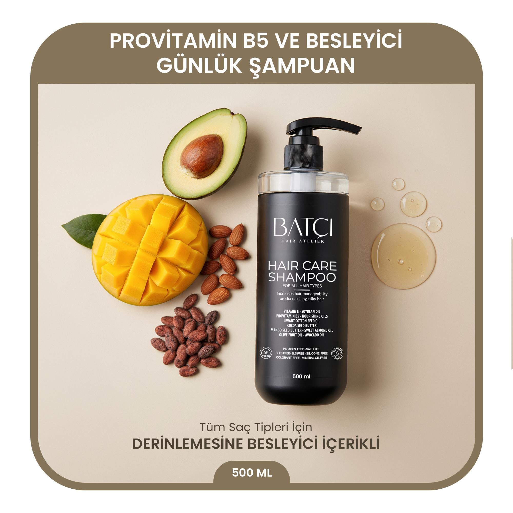 Champú Nutritivo con Provitamina B5 sin Sulfatos 500 ml
