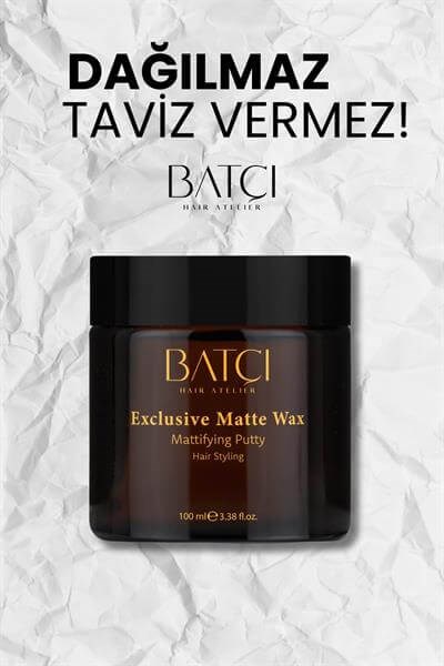  Güçlü Tutuş ve Doğal Görünüm Mat Wax Saç Şekillendirici 100 ML