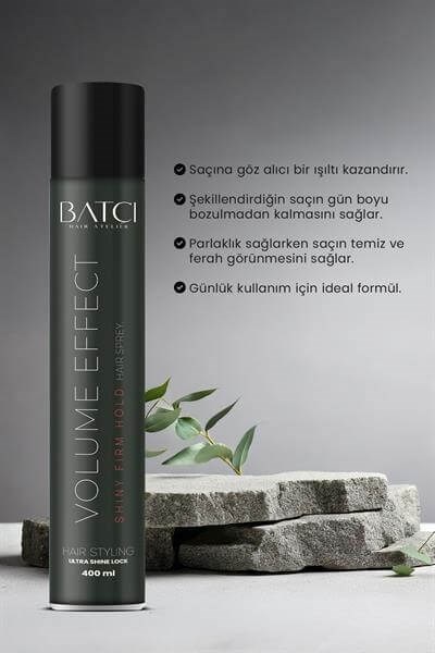  Shiny Firm Hold Saç Spreyi 400 ML | Volume Effect Güçlü Yüksek ve Parlak Tutuşlu