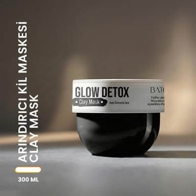 Arındırıcı Kil Maskesi 300 ML – Kaolin & Bentonite İçerikli Gözenek Temizleyici Detox Clay Mask