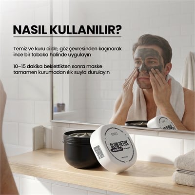 Arındırıcı Kil Maskesi 300 ML – Kaolin & Bentonite İçerikli Gözenek Temizleyici Detox Clay Mask