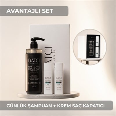 Batçı Saç Kapatıcı 30 ML 2 Adet + Sülfatsız Parabensiz Şampuan