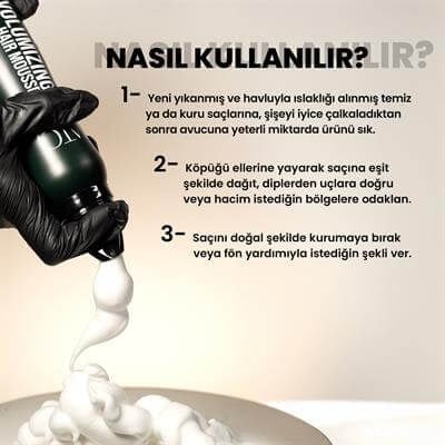 Batçı Esnek Tutuşlu Hacim ve Bukle Belirginleştirici Saç Köpüğü