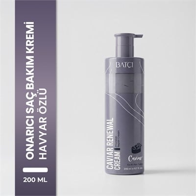 Havyarlı Saç Kremi– Yıpranmış Saçlar İçin Onarıcı & Koruyucu Durulanmayan Krem