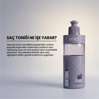 Havyarlı Saç Toniği – Güçlendirici, Kök Besleyici
