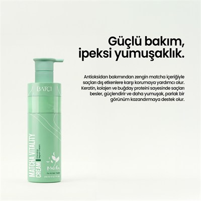 Maça Çaylı Saç Kremi– Yıpranmış Saçlar İçin Onarıcı & Antioksidan Krem