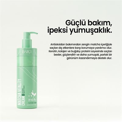 Maça Çaylı Saç Kremi– Yıpranmış Saçlar İçin Onarıcı & Antioksidan Krem