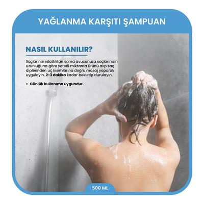 Sebum Dengeleyici Yağlanma Karşıtı Şampuan - Arctium Lappa Kök Ekstresi, Centella Asiatica ve Aloe Vera Özlü Formül Şampuan 250 ML