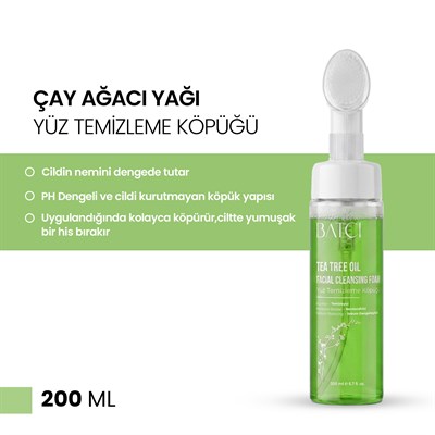 Çay Ağaçı Özlü Yüz Temizleme Köpüğü 200 ml