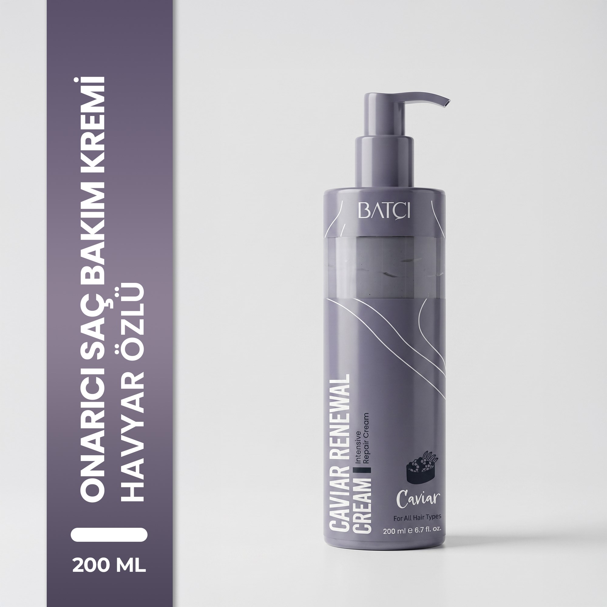 Havyarlı Saç Kremi– Yıpranmış Saçlar İçin Onarıcı & Koruyucu Durulanmayan Krem