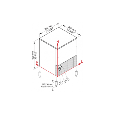Brema Kar Buz Makinesi GB-1540A 150Kg