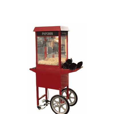 By Kitchen Arabalı Mısır Patlatma Makinesi Kırmızı 