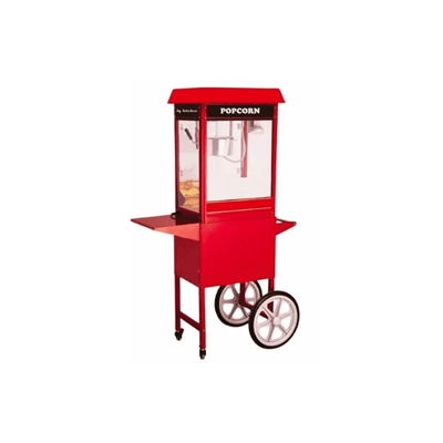 By Kitchen Arabalı Mısır Patlatma Makinesi Kırmızı 