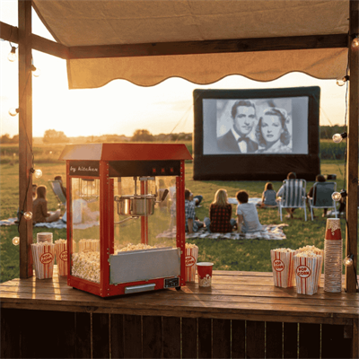 By Kitchen Set Üstü Popcorn Makinesi Kırmızı 