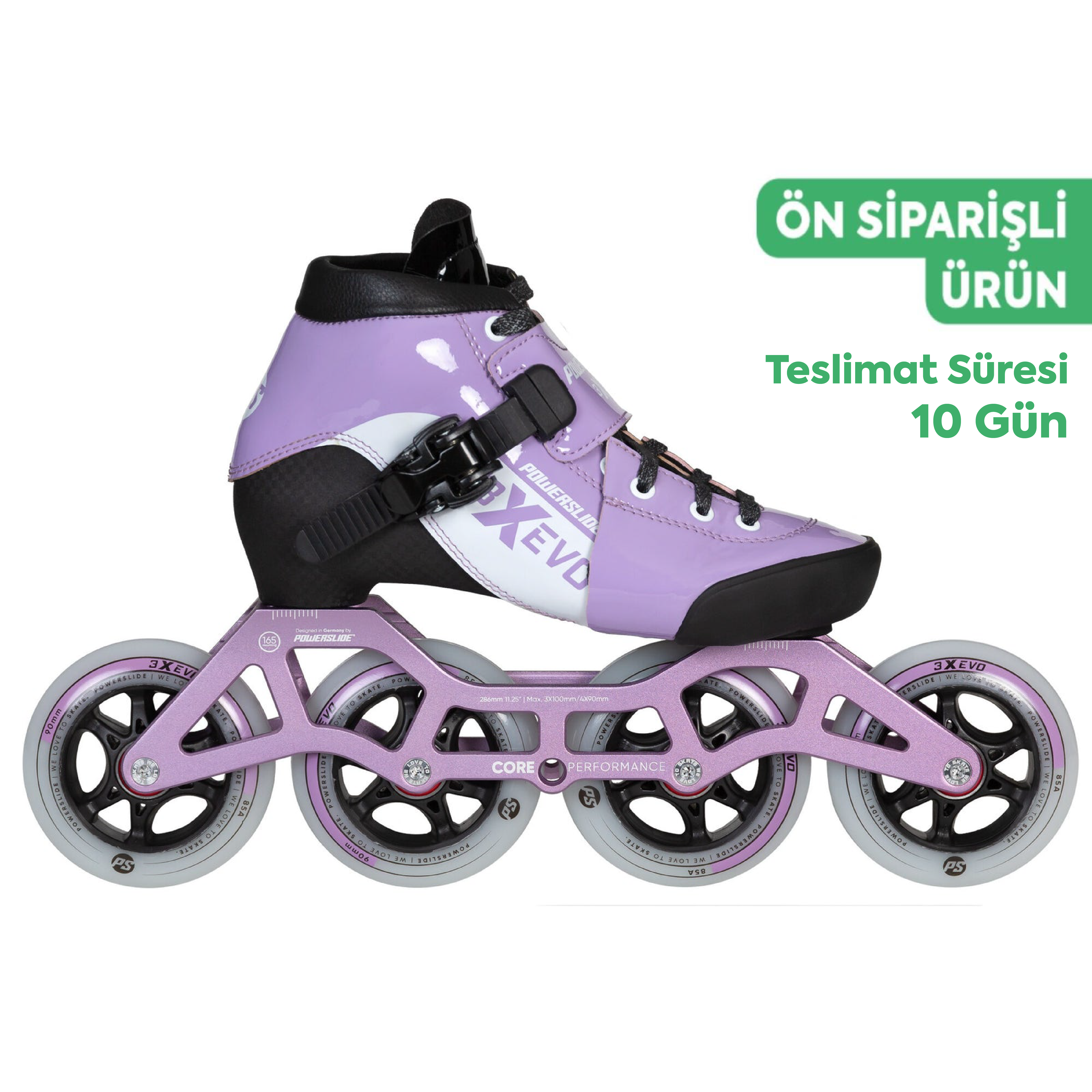 3X adj. Evo Lavender / White Racing Paten