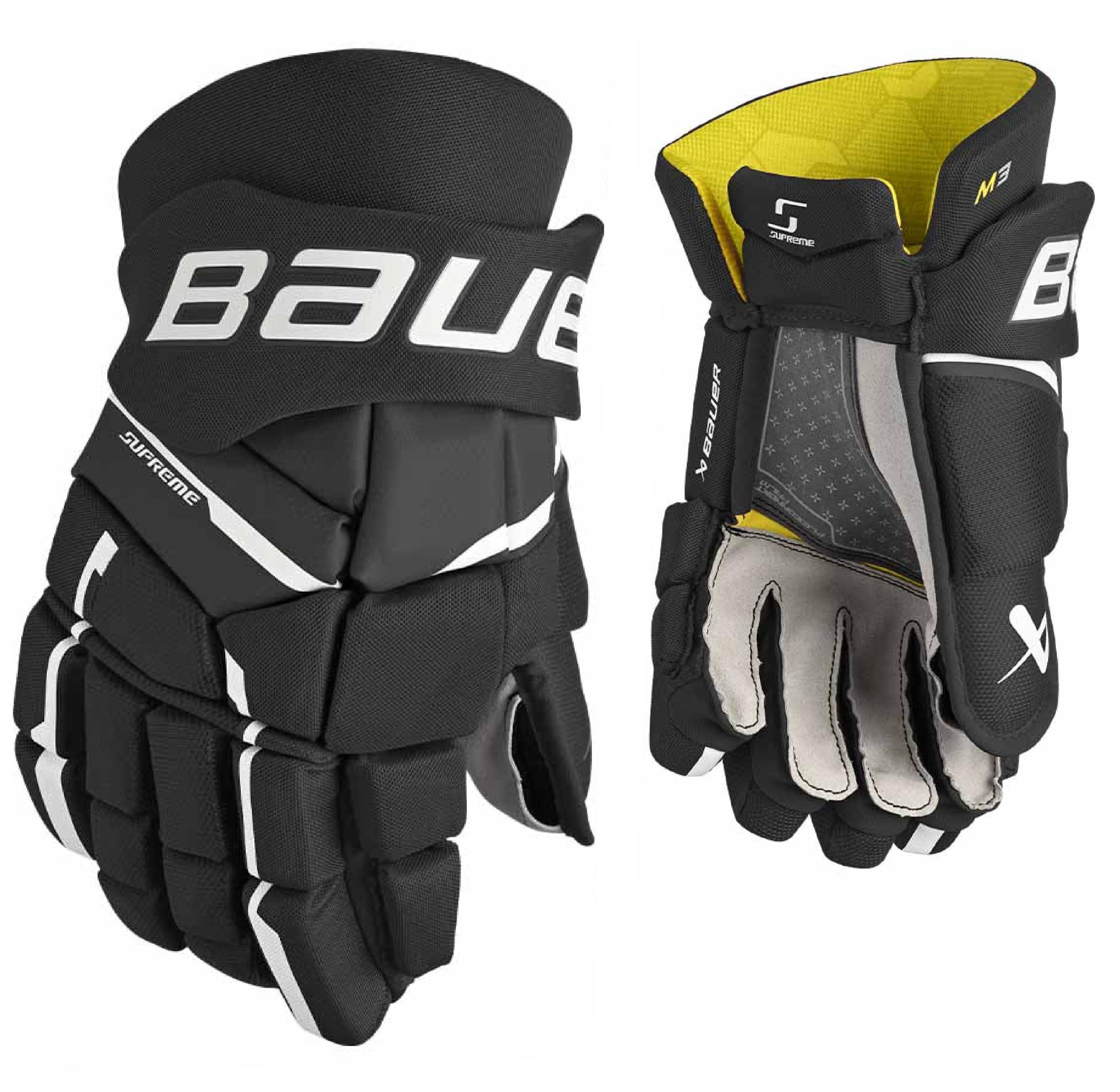 Bauer Supreme M3 INT Hokey Eldiveni Black