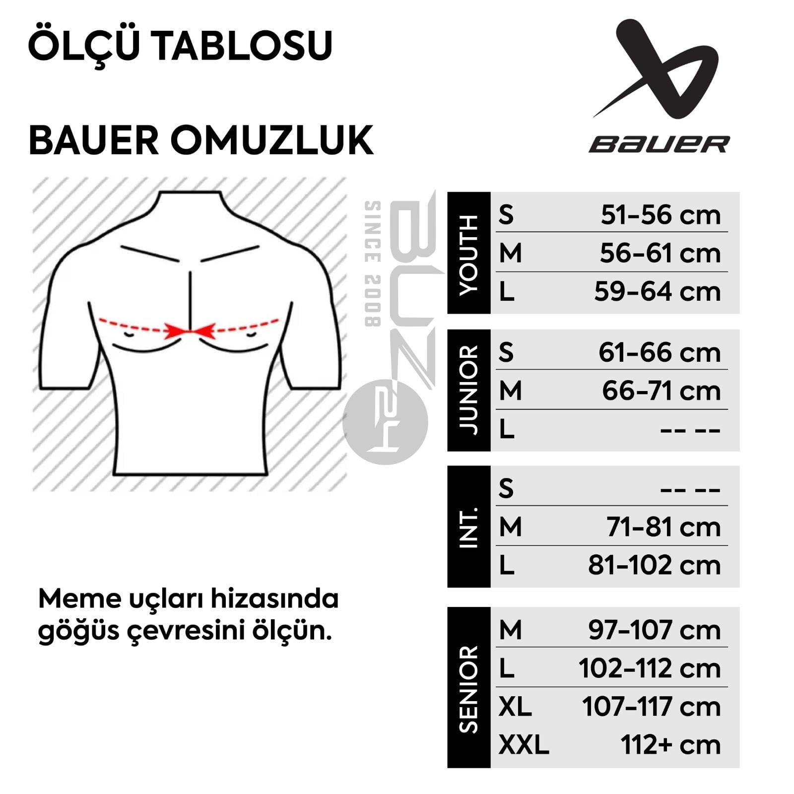 Bauer X Senior Hokey Omuzluk
