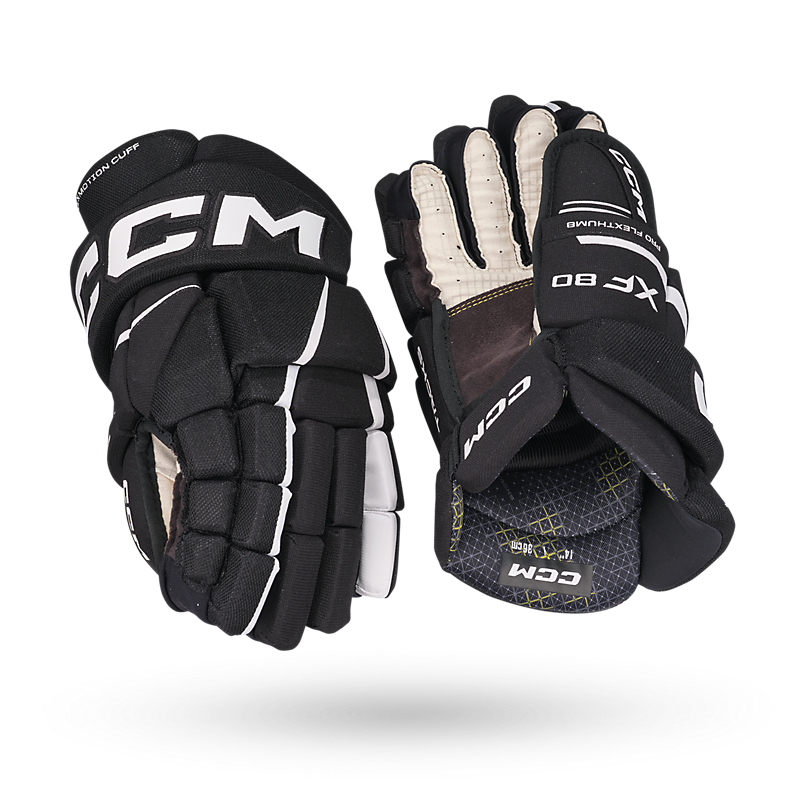 CCM HGXF80 Senior Hokey Eldiveni Siyah