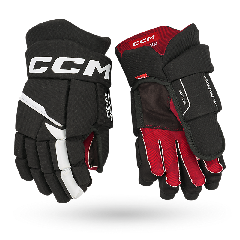 CCM Next23 Junior Hokey Eldiveni Siyah