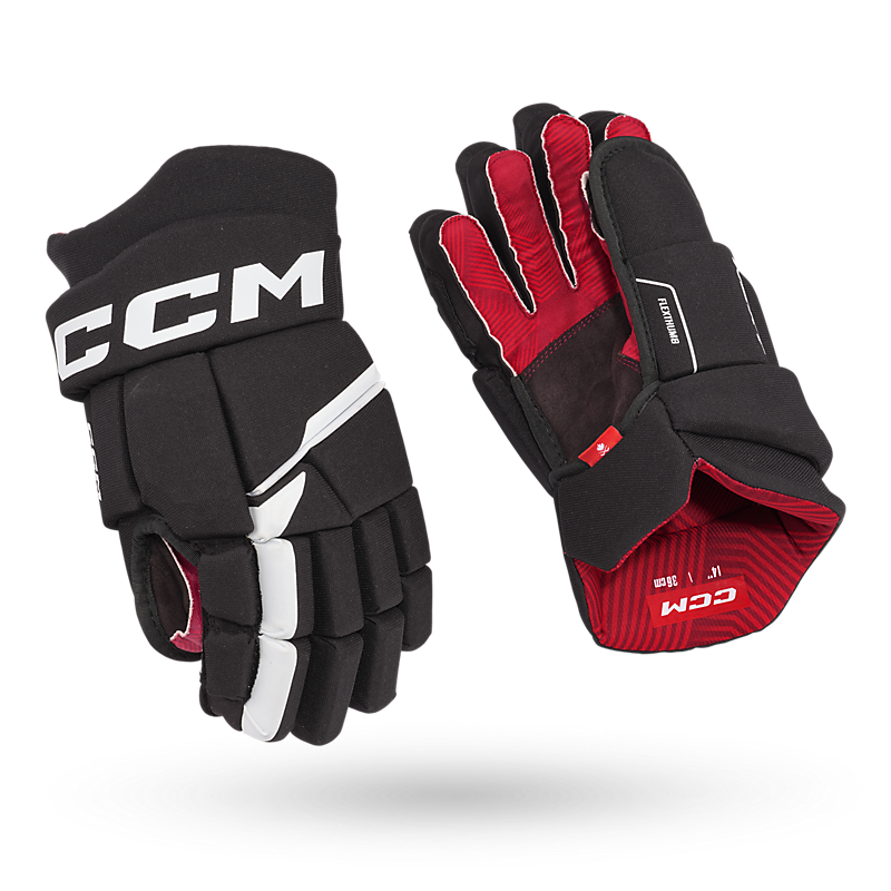 CCM Next23 Junior Hokey Eldiveni Siyah