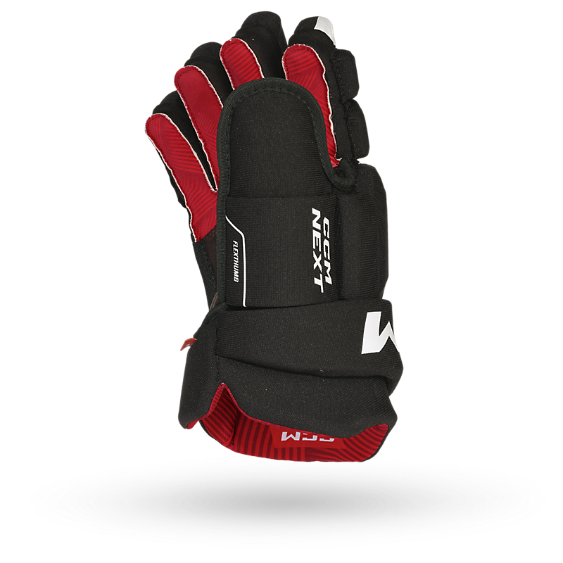 CCM Next23 Junior Hokey Eldiveni Siyah