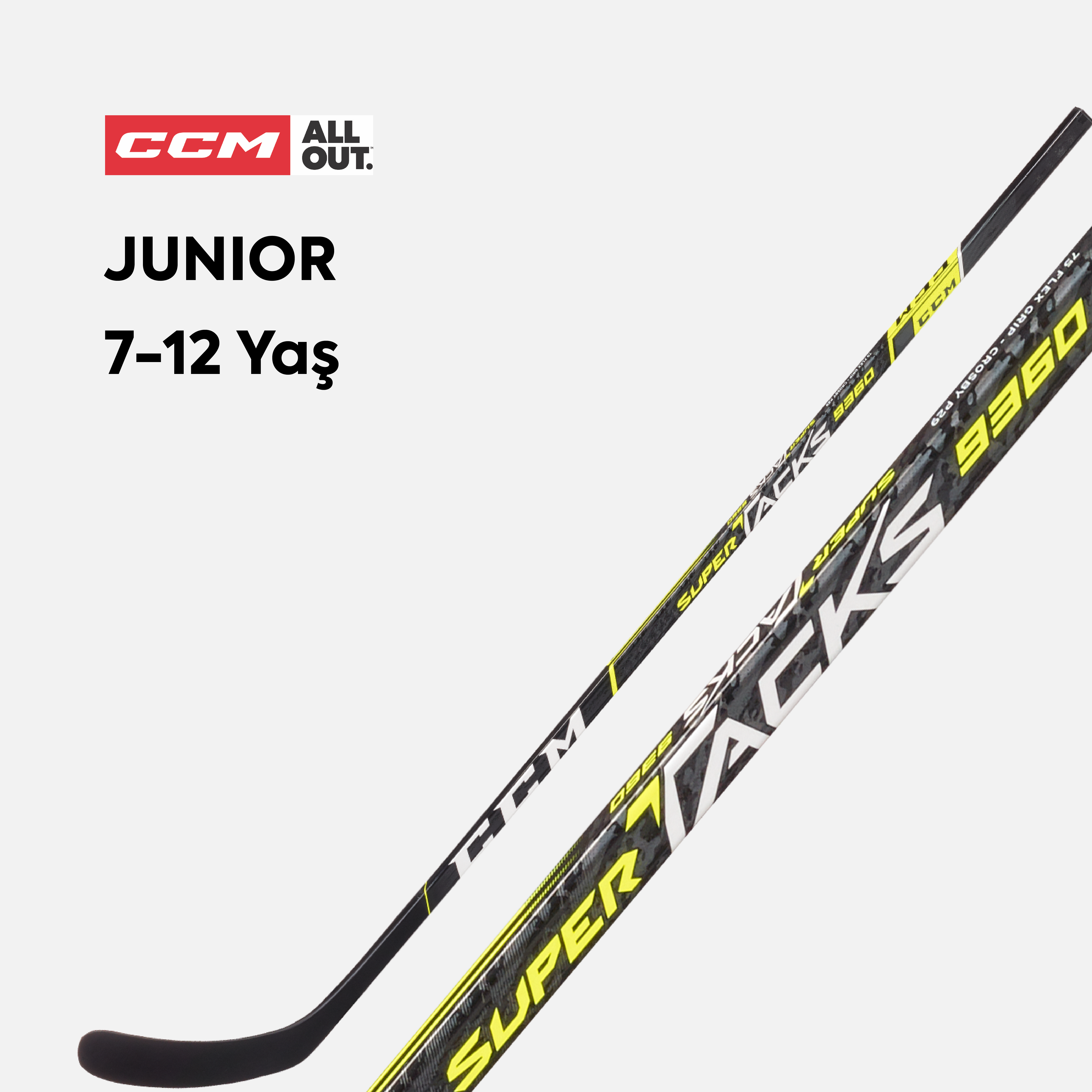 CCM Super Tacks 9360 Junior 40 Flex P29 Kaşık Sağ Hokey Sopası