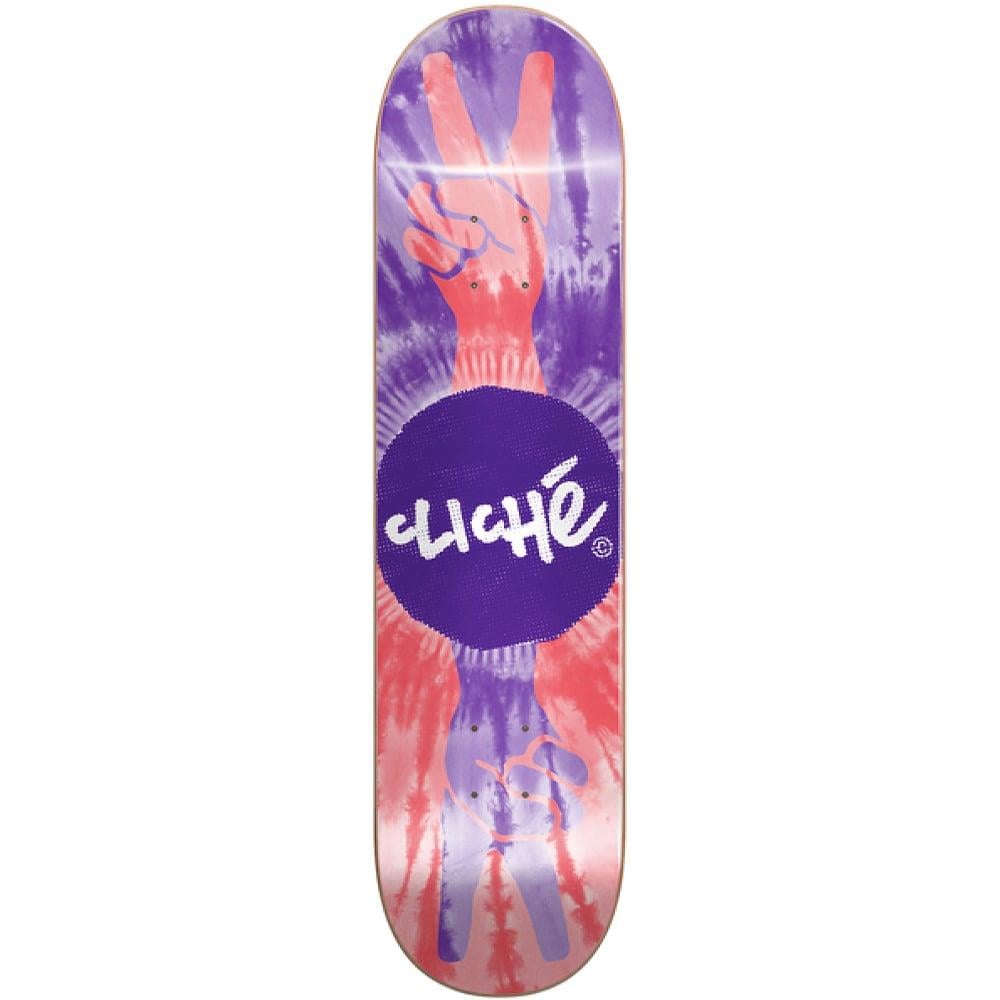 Cliche 8,5 Peace Purple Red Deck Kaykay Tahtası