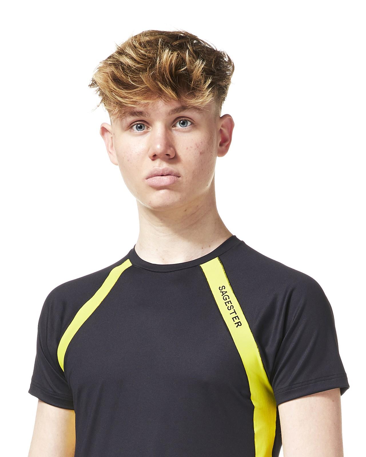 Sagester Erkekler/Erkek Çocuklar için çift renkli yüksek teknolojili Tişört