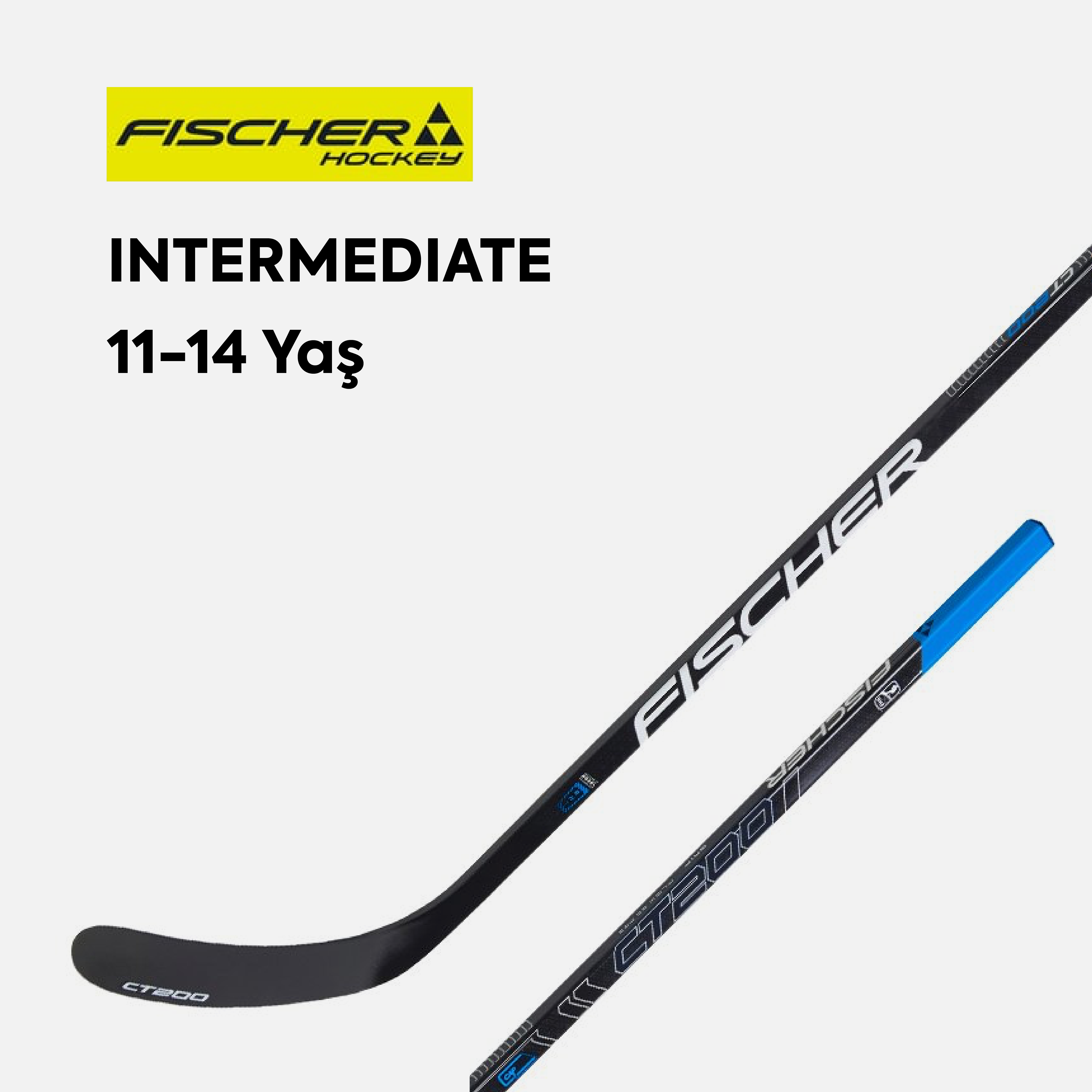 Fischer CT200 Intermediate 140 cm / 50 Flex / 92 Kaşık / Sol Hokey Sopası
