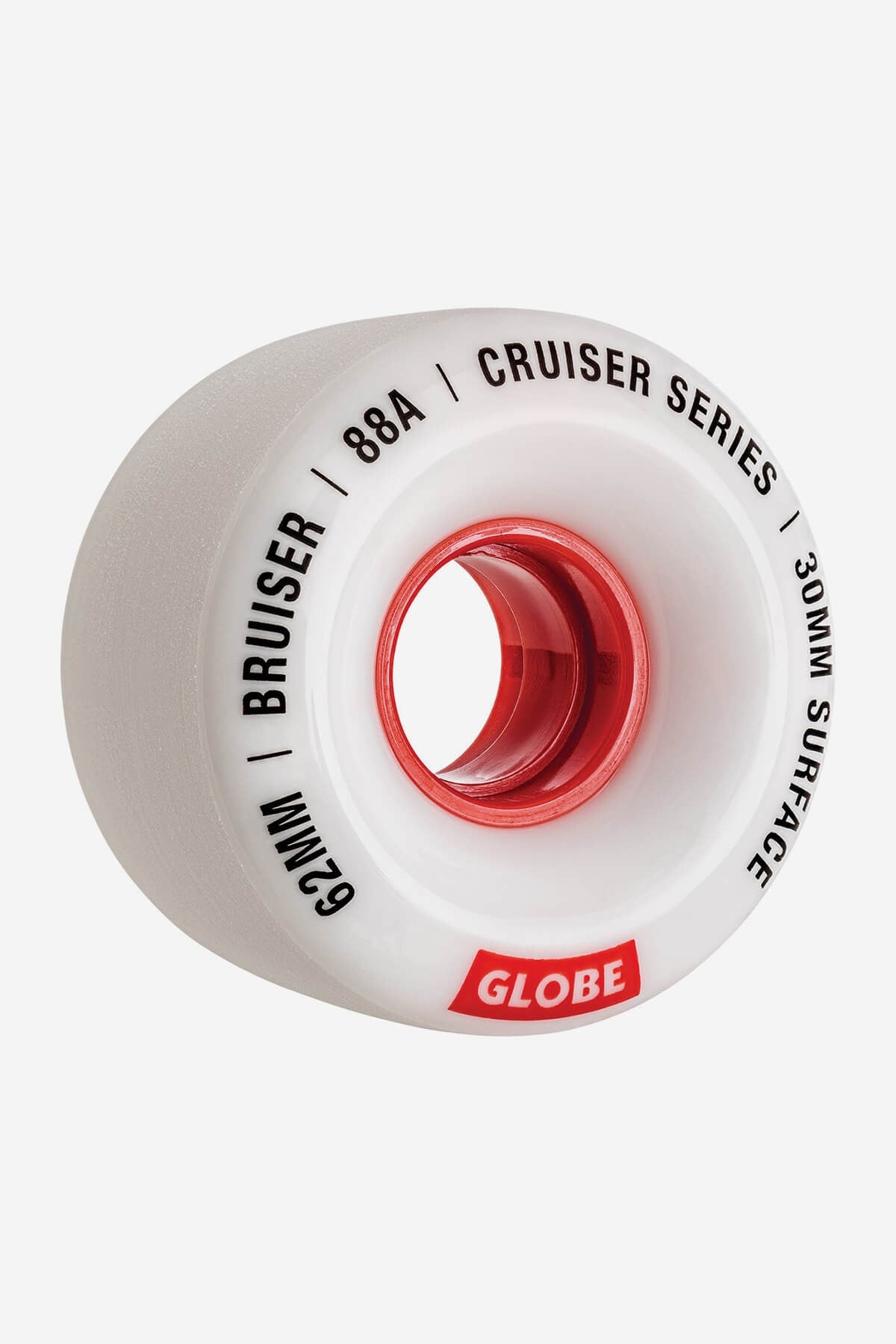 GLOBE BRUISER 62MM - WHITE/RED/62 Tekerlek Seti
