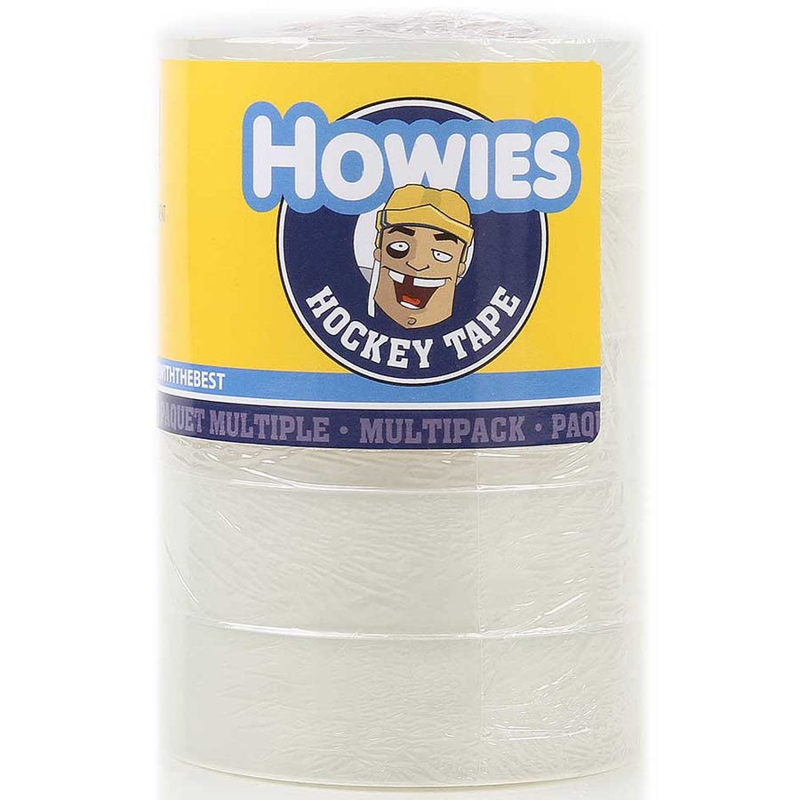 HOWIES Şeffaf ve Beyaz Hokey Bandı Seti – 25 mm x 18,3 m (Beyaz) / 25 mm x 27,4 m (Şeffaf)
