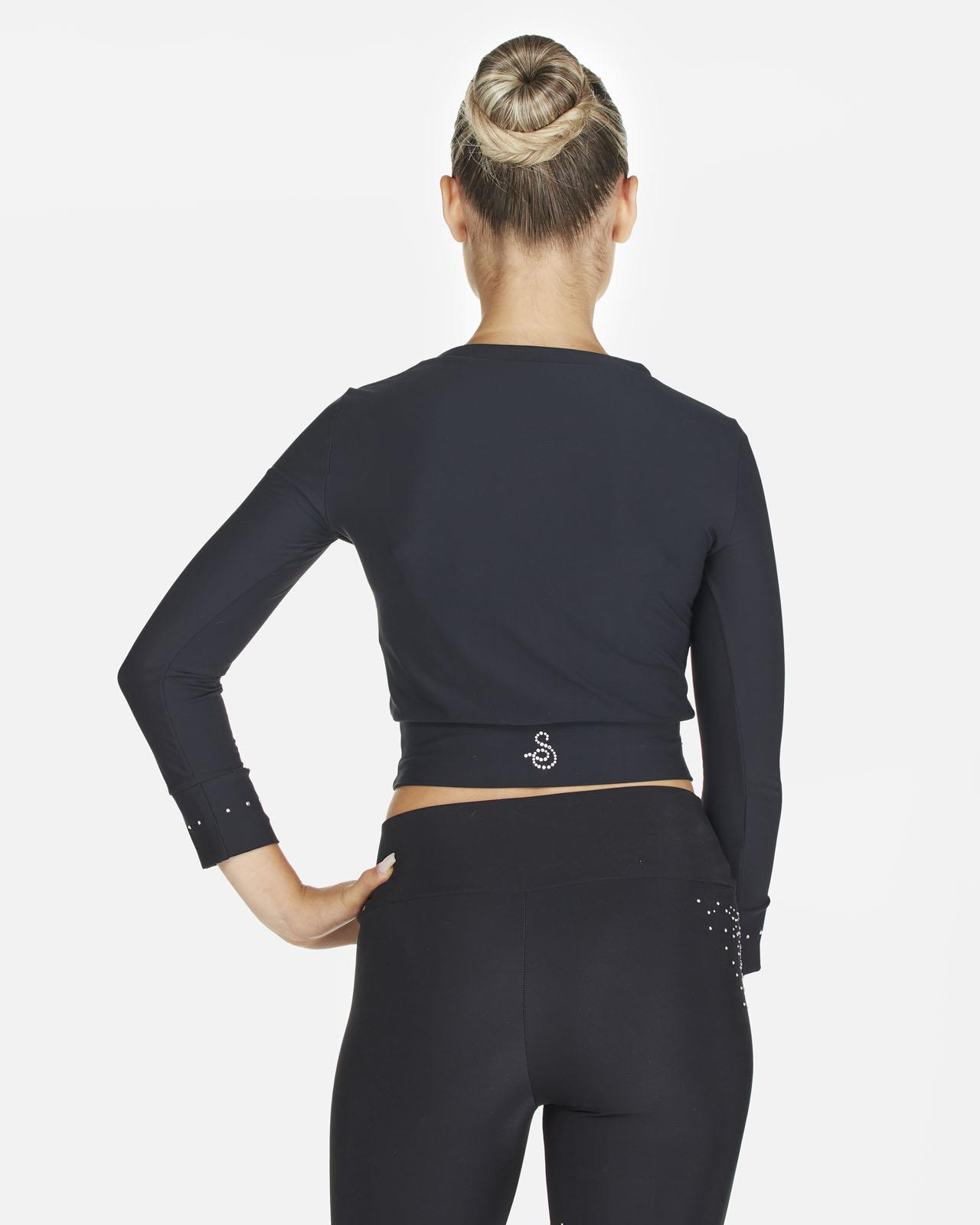 Sagester Kristal Sıralı Buz Pateni Crop Top