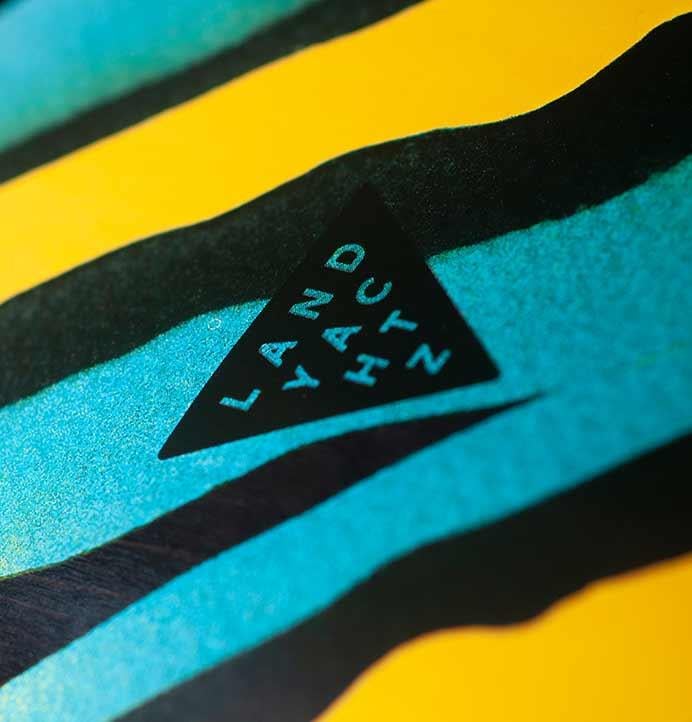 Landyachtz Battle Axe Spectrum Drop Trough Complete 38.2