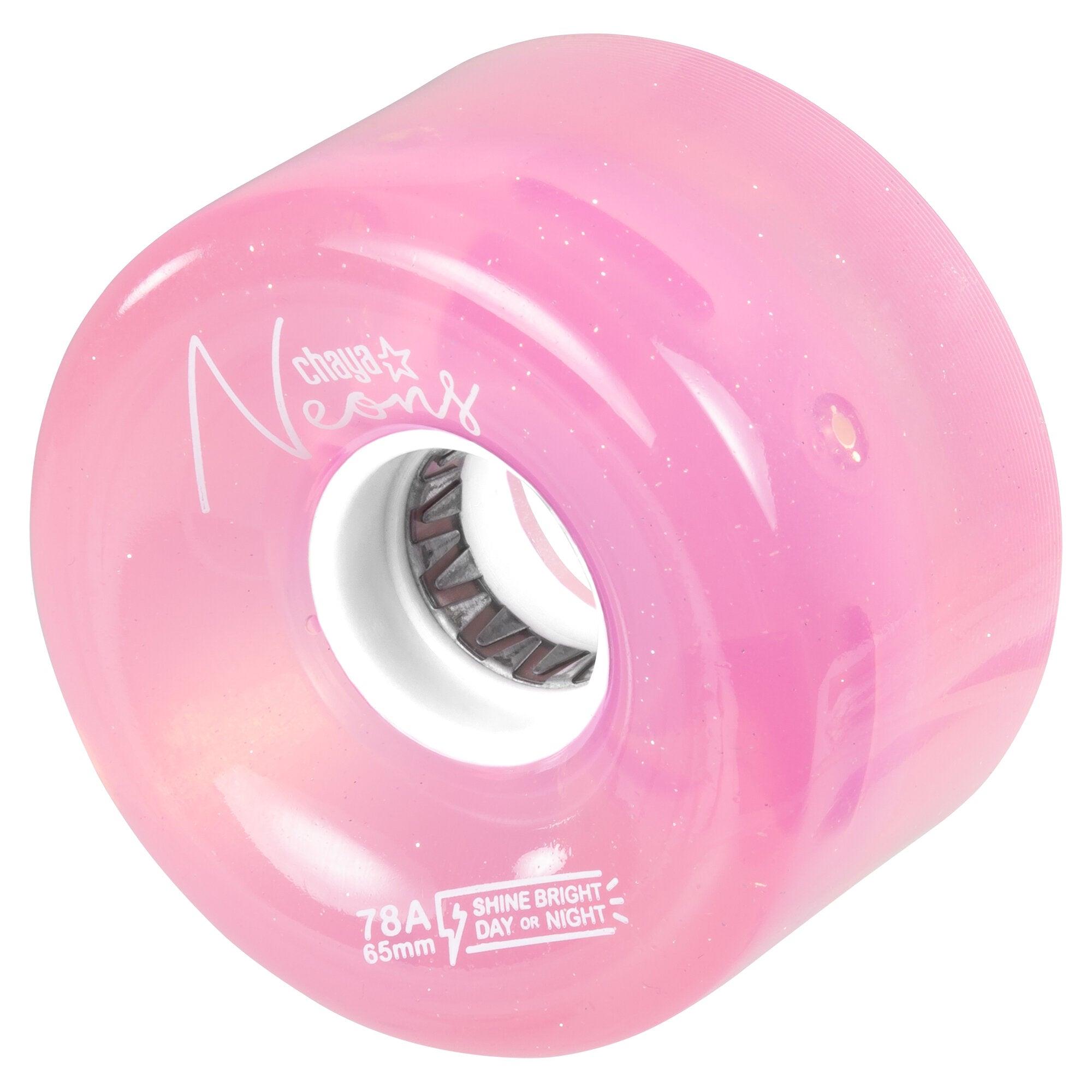 Neons Işıklı LED Tekerlek - Pembe