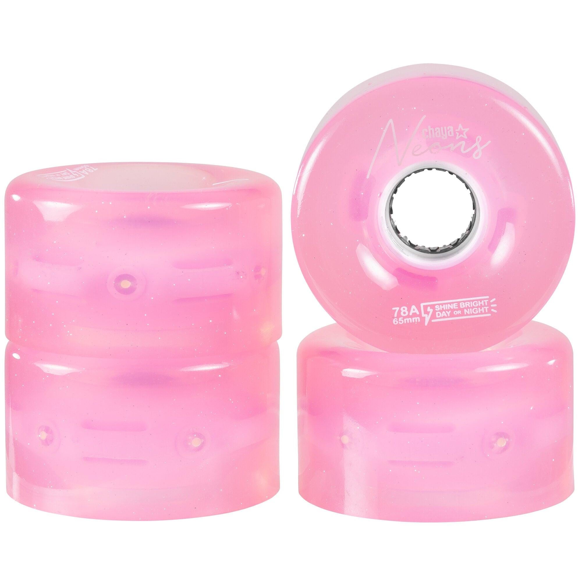 Neons Işıklı LED Tekerlek - Pembe