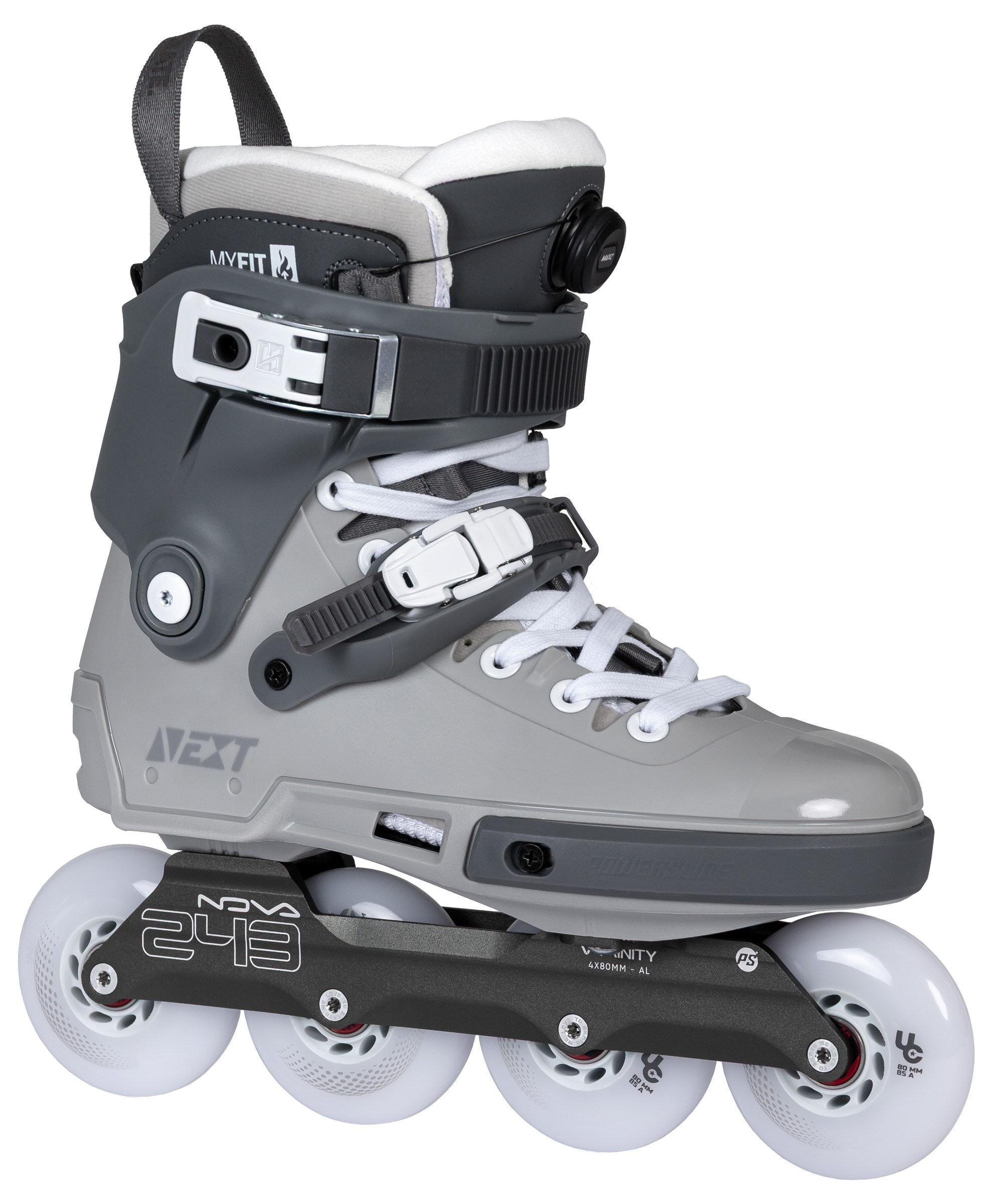 Powerslide Next 2.0 80 PDS Asphalt Grey Urban Paten