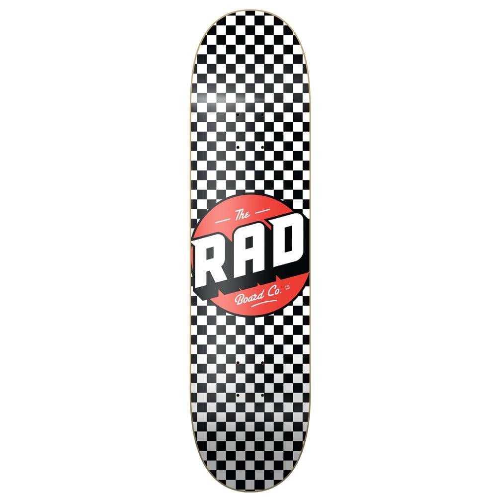 Rad 8.25 Checker Black White Deck Kaykay Tahtası