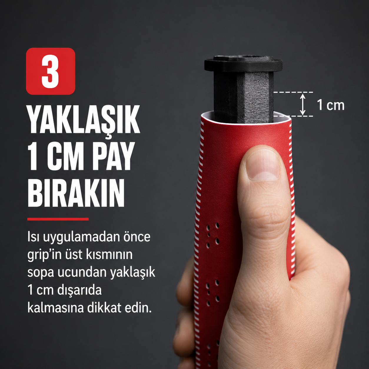 RocketGrip Hole Hokey Sopası Grip Yeşil/Siyah